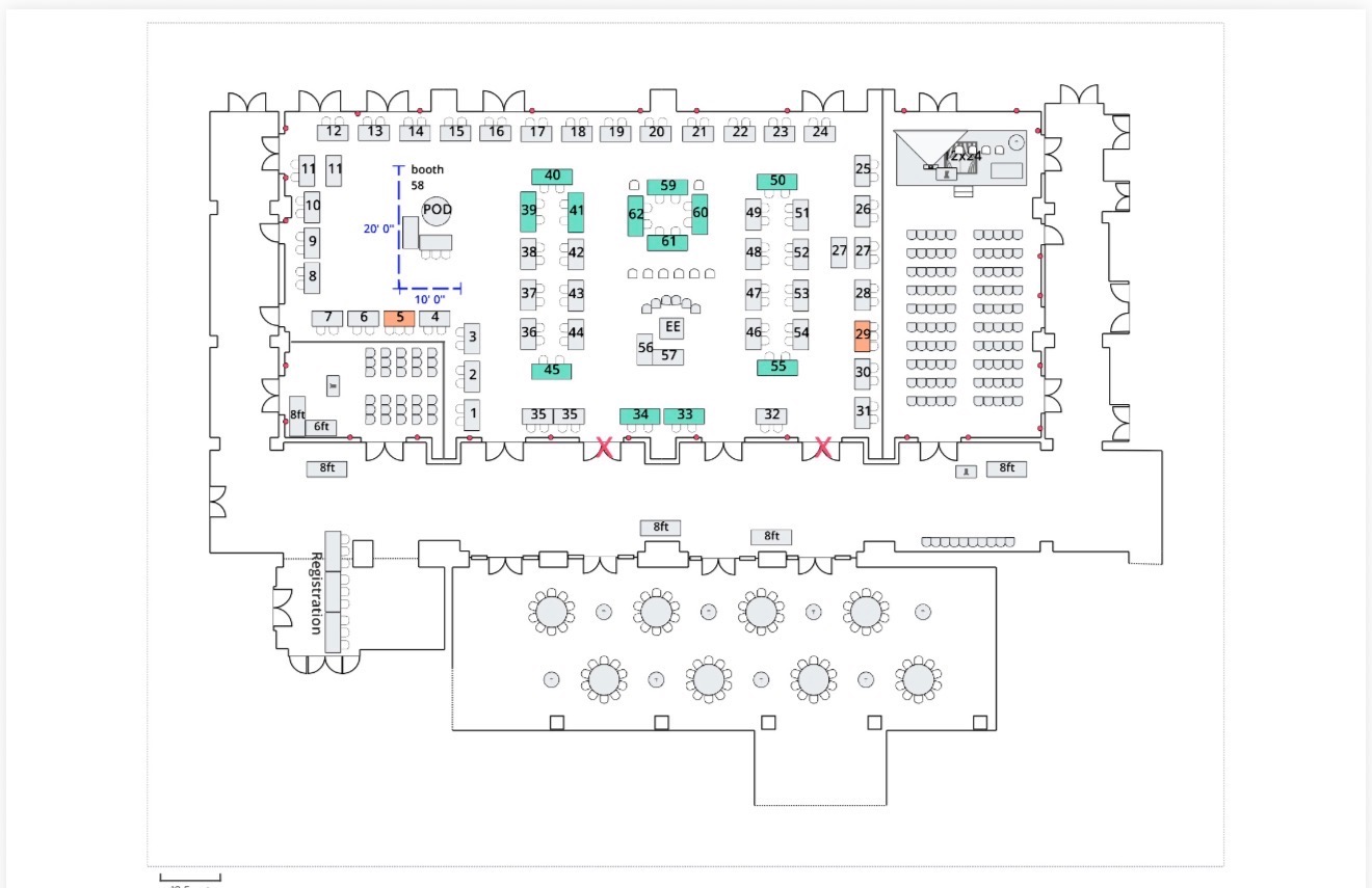 HEALFest BOOTH LAYOUT schedule